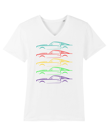 Retro Muscle Car White