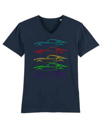 Retro Muscle Car French Navy