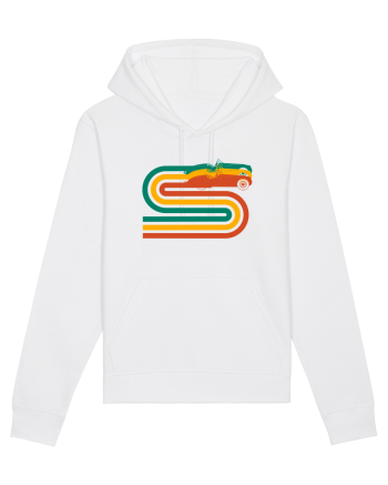 Retro Muscle Car White