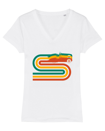 Retro Muscle Car White