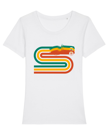 Retro Muscle Car White