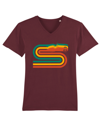 Retro Muscle Car Burgundy