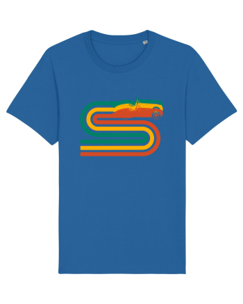 Retro Muscle Car Royal Blue