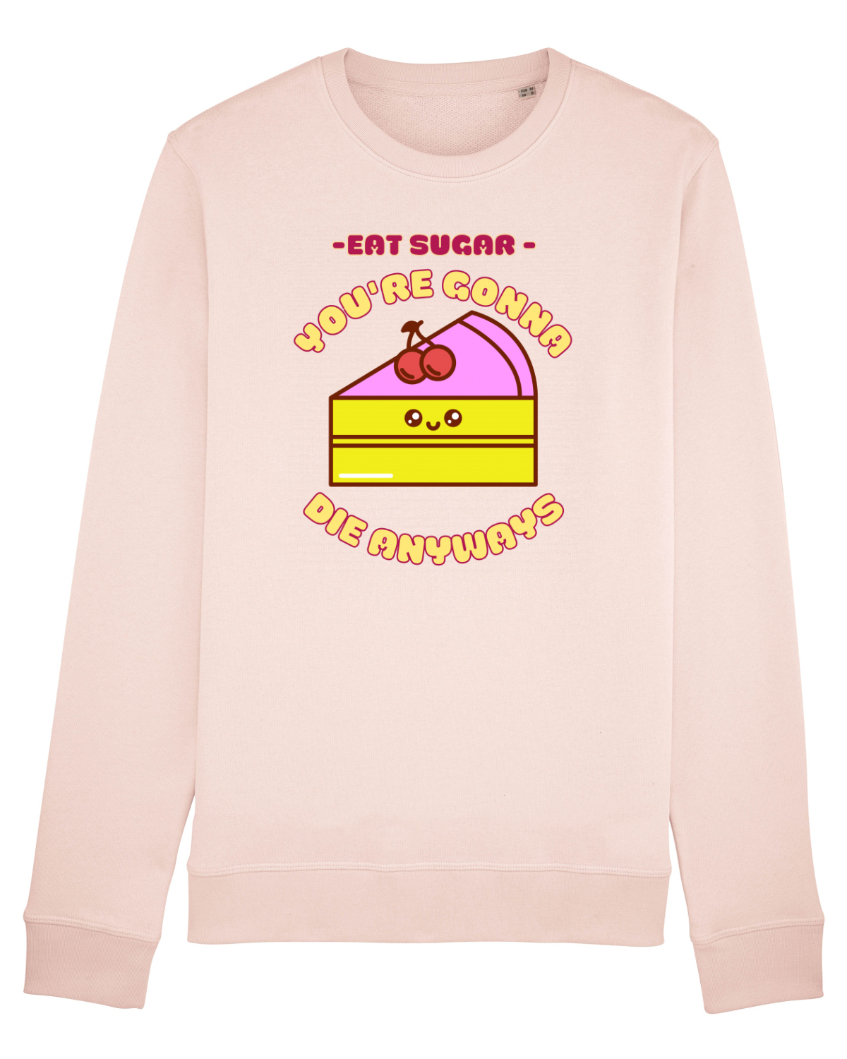 Bluză mânecă lungă Unisex Rise Candy Pink