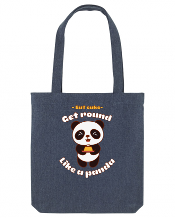 Funny Kawaii Panda Midnight Blue