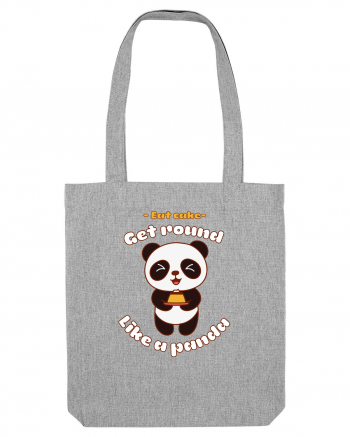 Funny Kawaii Panda Heather Grey