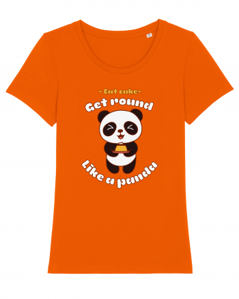 Funny Kawaii Panda Bright Orange