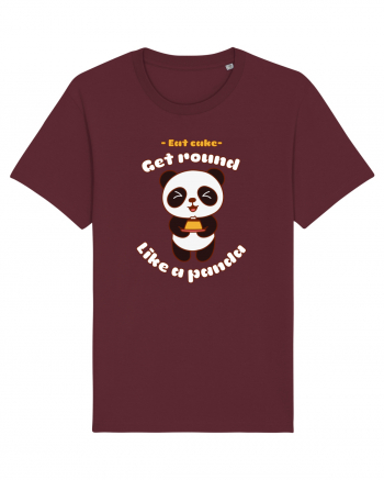 Funny Kawaii Panda Burgundy