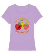 Funny Kawaii Food Tricou mânecă scurtă guler larg fitted Damă Expresser