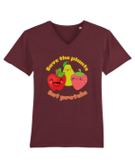 Funny Kawaii Food Tricou mânecă scurtă guler V Bărbat Presenter