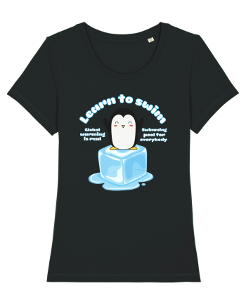 Funny Kawaii Pinguin Black