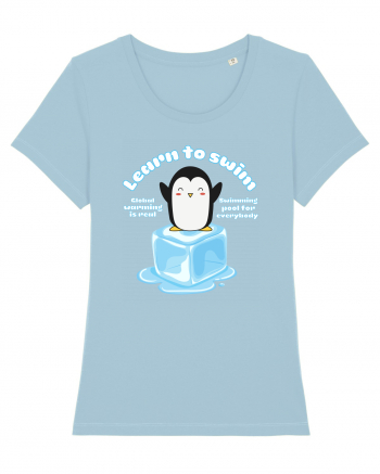 Funny Kawaii Pinguin Sky Blue