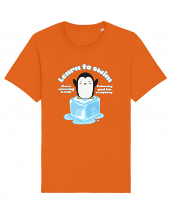 Funny Kawaii Pinguin Bright Orange