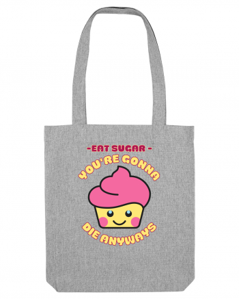 Funny Kawaii Food Heather Grey