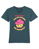 Funny Kawaii Food Tricou mânecă scurtă guler V Bărbat Presenter