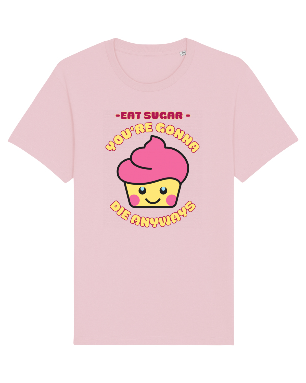 Tricou mânecă scurtă Unisex Rocker Cotton Pink