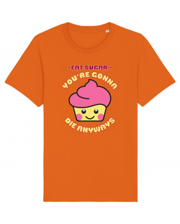 Funny Kawaii Food Bright Orange