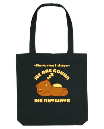 Funny Kawaii Bear Black