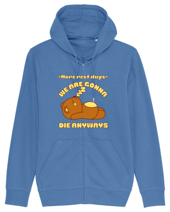 Funny Kawaii Bear Bright Blue