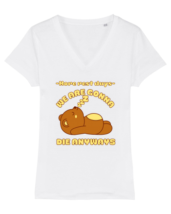 Funny Kawaii Bear White