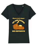 Funny Kawaii Bear Tricou mânecă scurtă guler V Damă Evoker