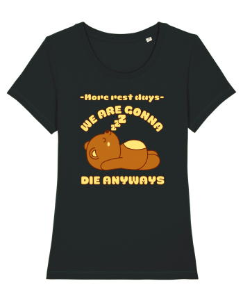 Funny Kawaii Bear Black