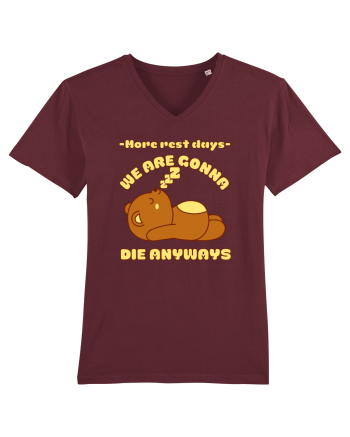 Funny Kawaii Bear Burgundy