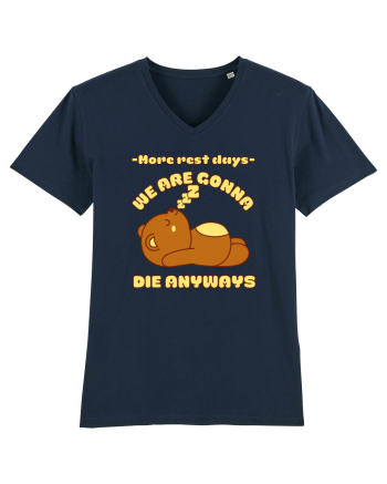 Funny Kawaii Bear French Navy