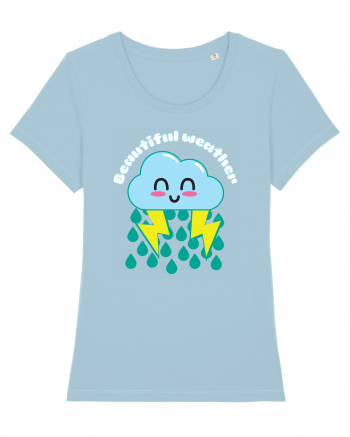 Funny Kawaii Cloud Sky Blue