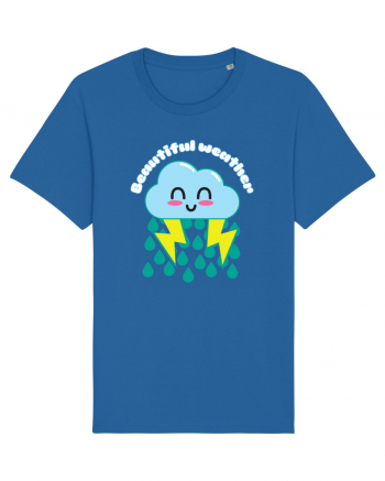 Funny Kawaii Cloud Royal Blue