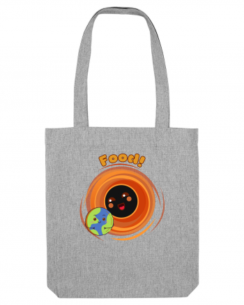 Funny Kawaii Earth And Black Hole  Heather Grey