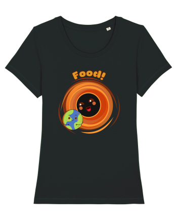 Funny Kawaii Earth And Black Hole  Black