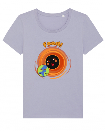 Funny Kawaii Earth And Black Hole  Lavender