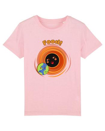 Funny Kawaii Earth And Black Hole  Cotton Pink