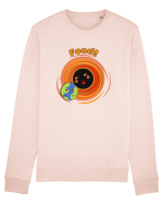 Funny Kawaii Earth And Black Hole  Bluză mânecă lungă Unisex Rise