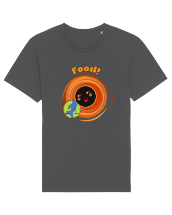 Funny Kawaii Earth And Black Hole  Anthracite