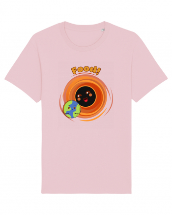 Funny Kawaii Earth And Black Hole  Cotton Pink