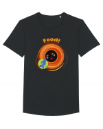 Funny Kawaii Earth And Black Hole  Tricou mânecă scurtă guler larg Bărbat Skater