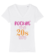 20 ANI ! Tricou mânecă scurtă guler V Damă Evoker