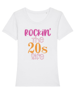 20 ANI ! Tricou mânecă scurtă guler larg fitted Damă Expresser