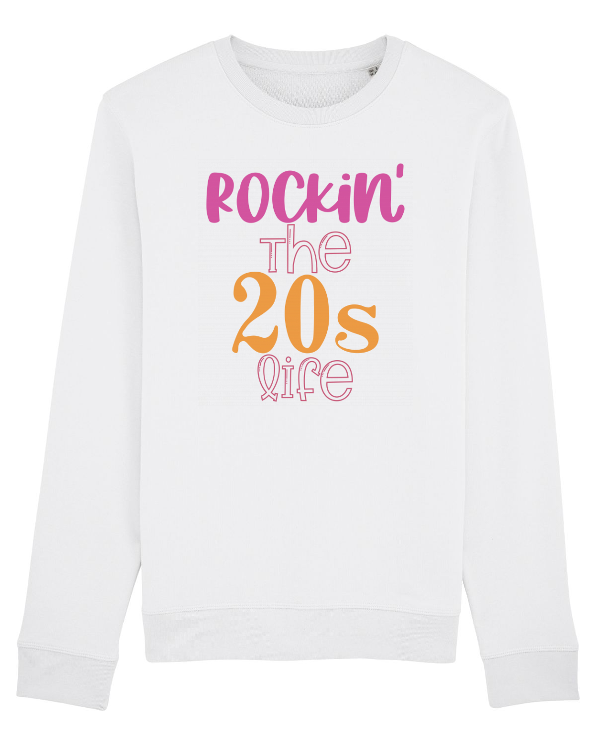 Bluză mânecă lungă Unisex Rise White