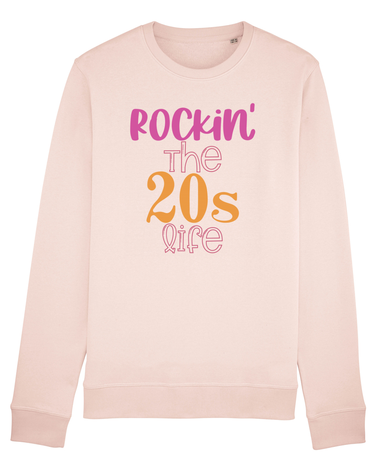 Bluză mânecă lungă Unisex Rise Candy Pink