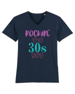 30 ANI ! Tricou mânecă scurtă guler V Bărbat Presenter