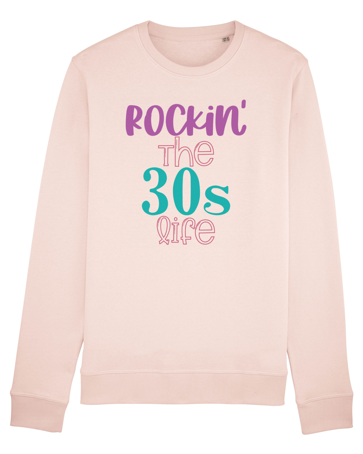 Bluză mânecă lungă Unisex Rise Candy Pink