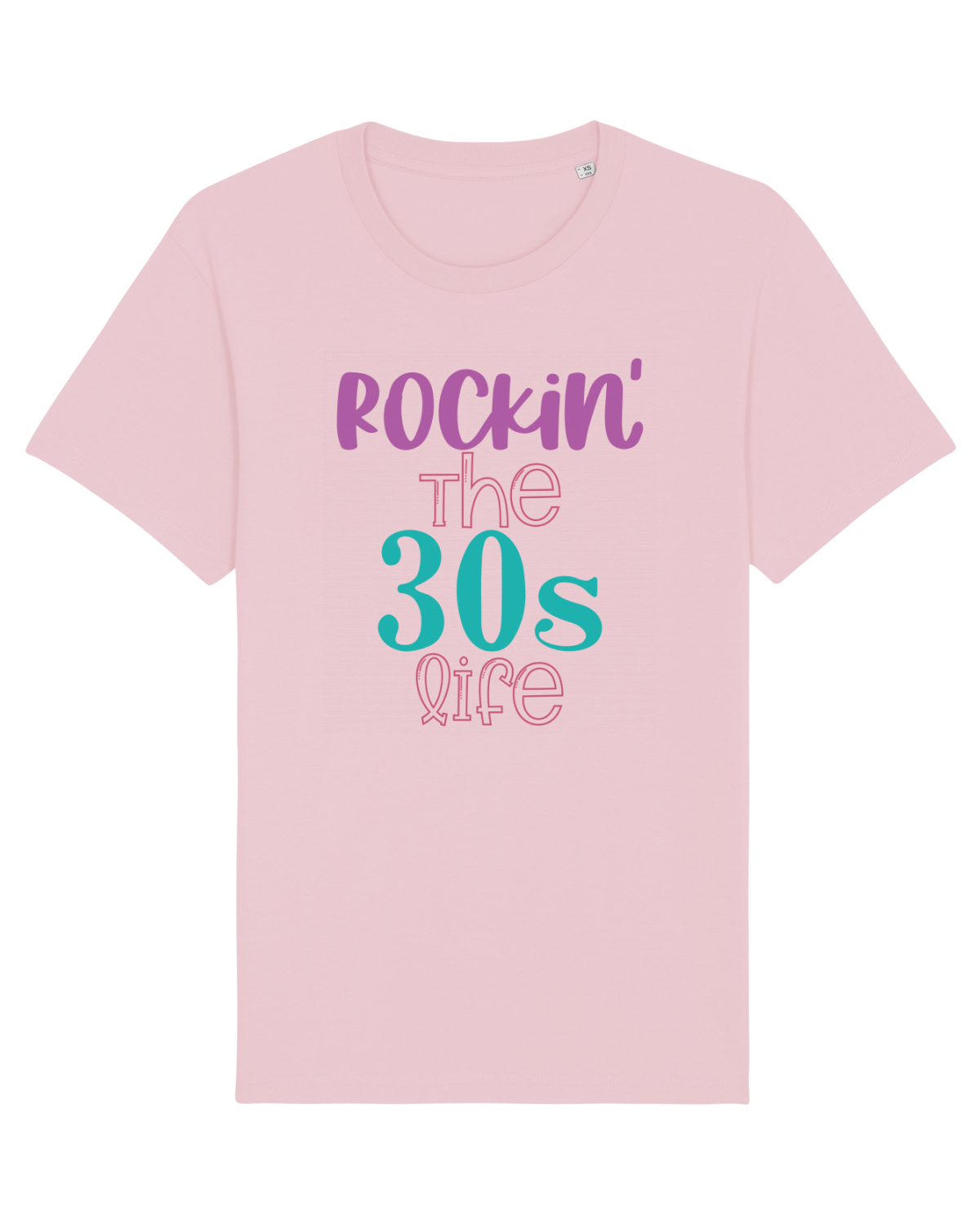 Tricou mânecă scurtă Unisex Rocker Cotton Pink