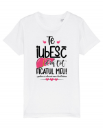 Te iubesc din tot ficatul meu! Tricou mânecă scurtă  Copii Mini Creator