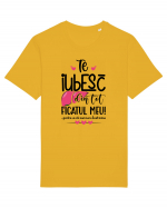 Te iubesc din tot ficatul meu! Tricou mânecă scurtă Unisex Rocker