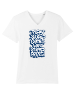 Play stupid games, win stupid prizes! Tricou mânecă scurtă guler V Bărbat Presenter
