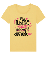 Ma iubesc Tricou mânecă scurtă guler larg fitted Damă Expresser