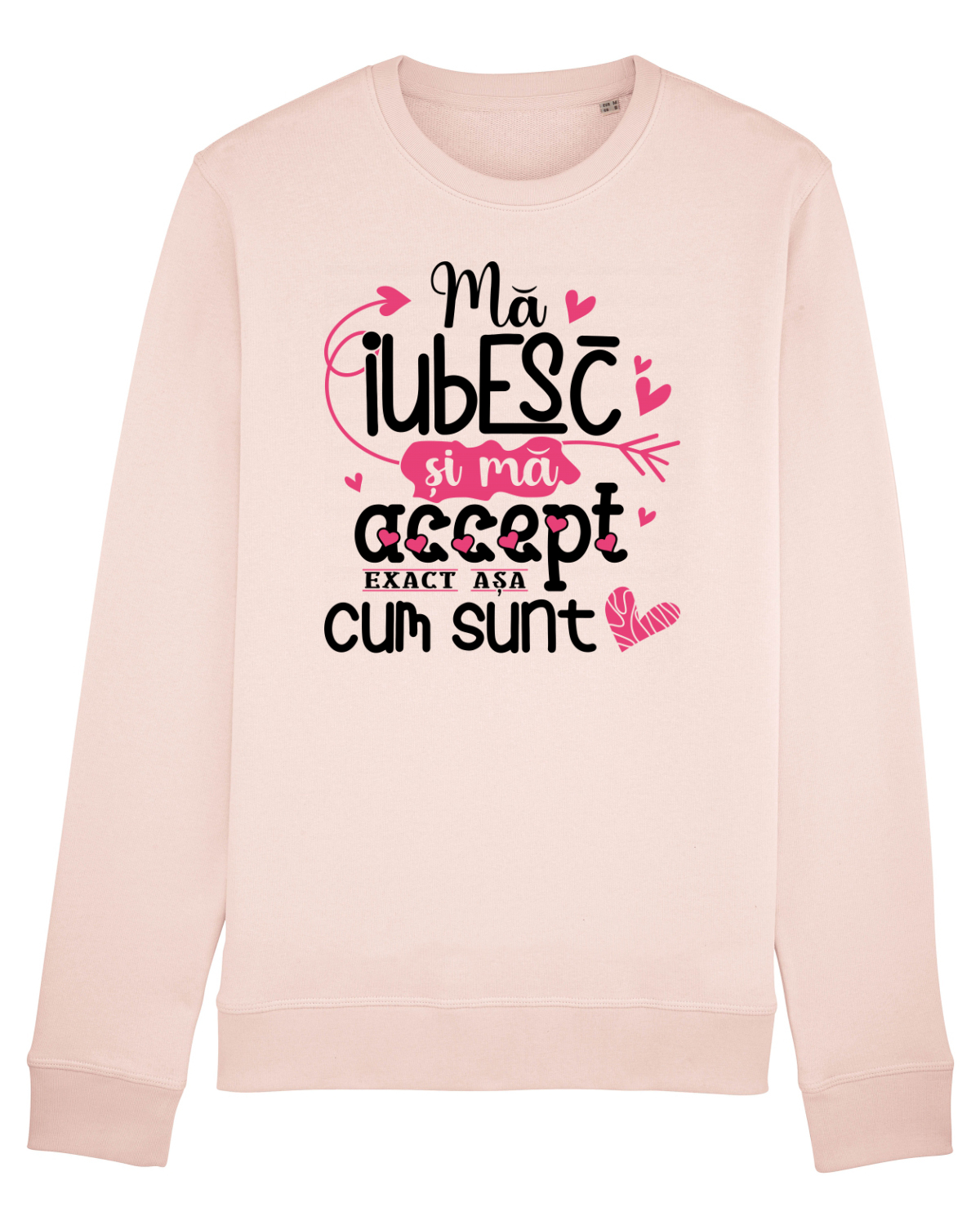 Bluză mânecă lungă Unisex Rise Candy Pink